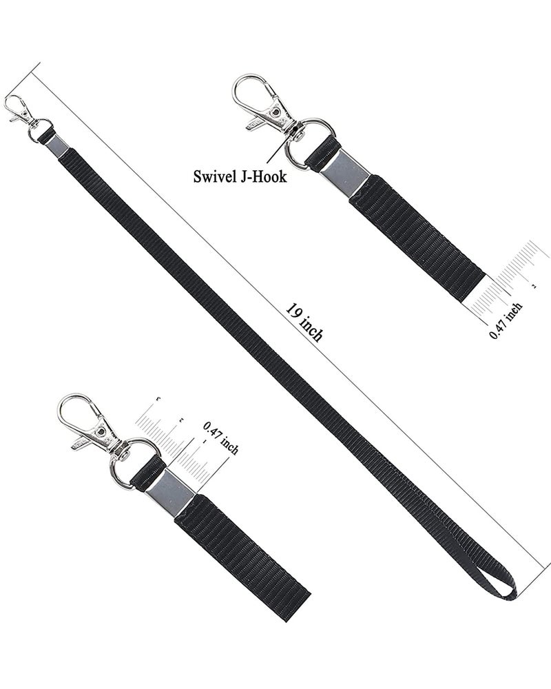 Teskyer Lanyards for Cruise Ship Cards, Lanyards with Waterproof Extra Thick Plastic Clear Badge Holders, Resealable Zip ID Card Holder, 2.5"" x 3.5"" Inner Size, Vertical Style, Set of 3, Black - Image 5